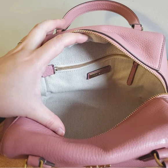 Tory Burch Kira Pebbled Small Satchel - Picture 6 of 11